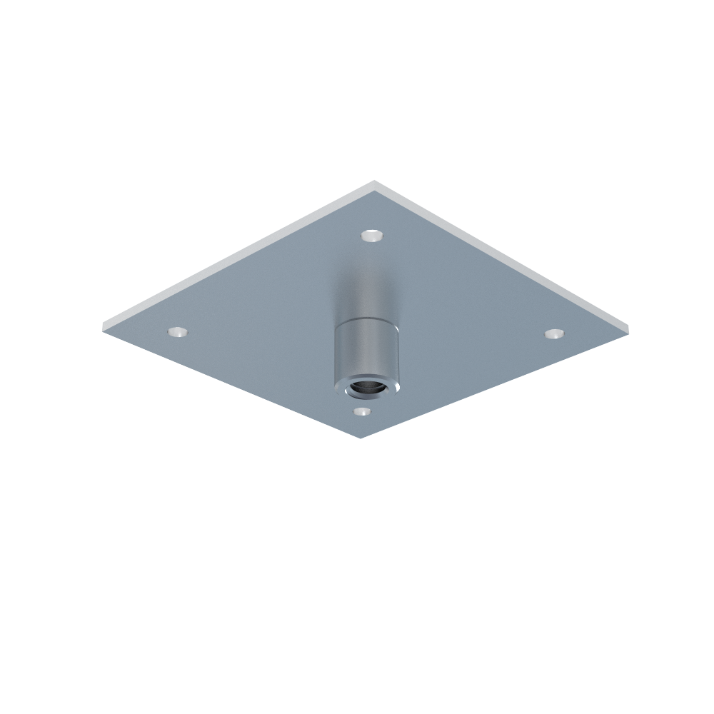 Deckenhalter DZM 2 für Hängmontage von Gitterrinnen an Beton- und Stahldecken