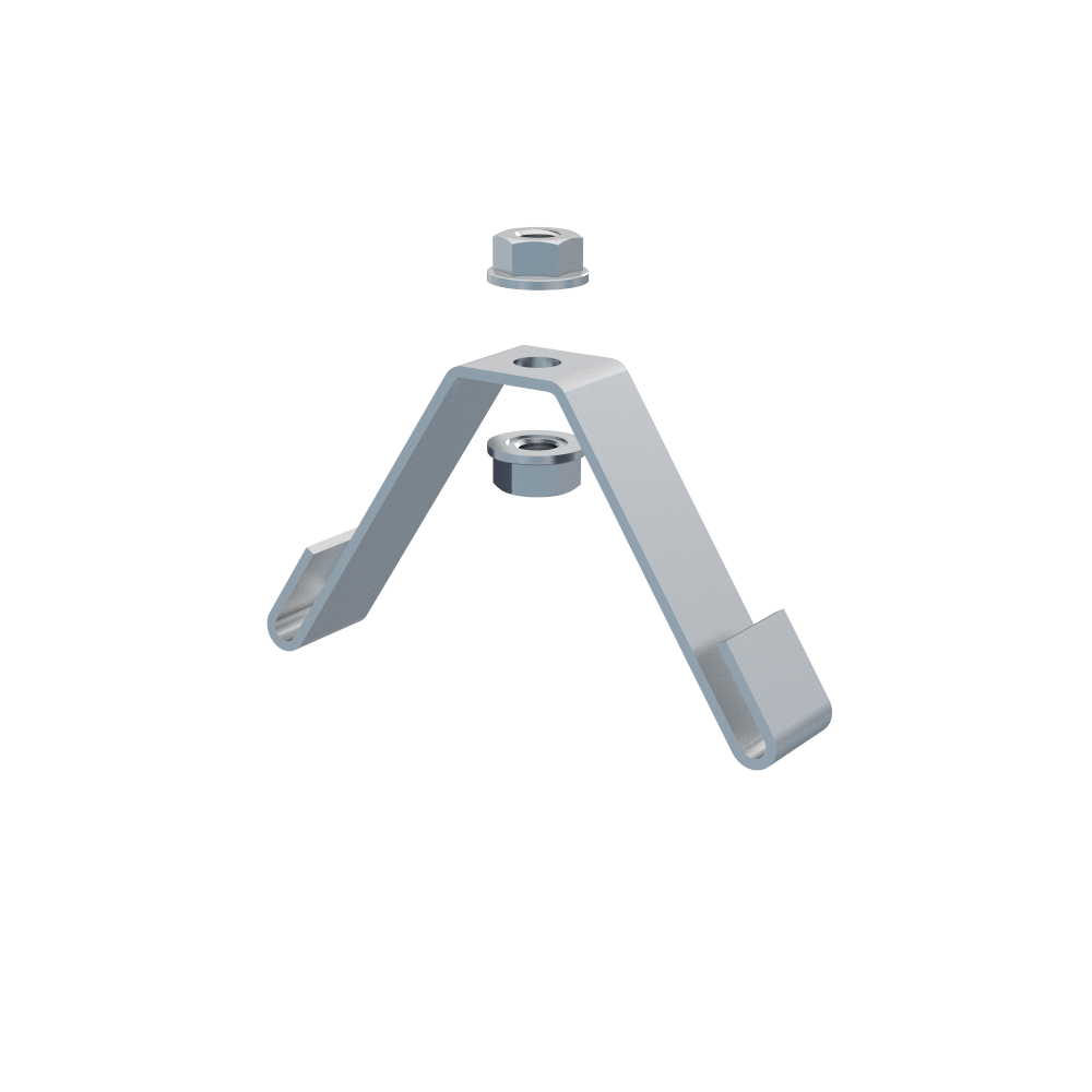 Wandhalter DZM 3/100 für seitliche Gitterrinnen-Montage MERKUR 2