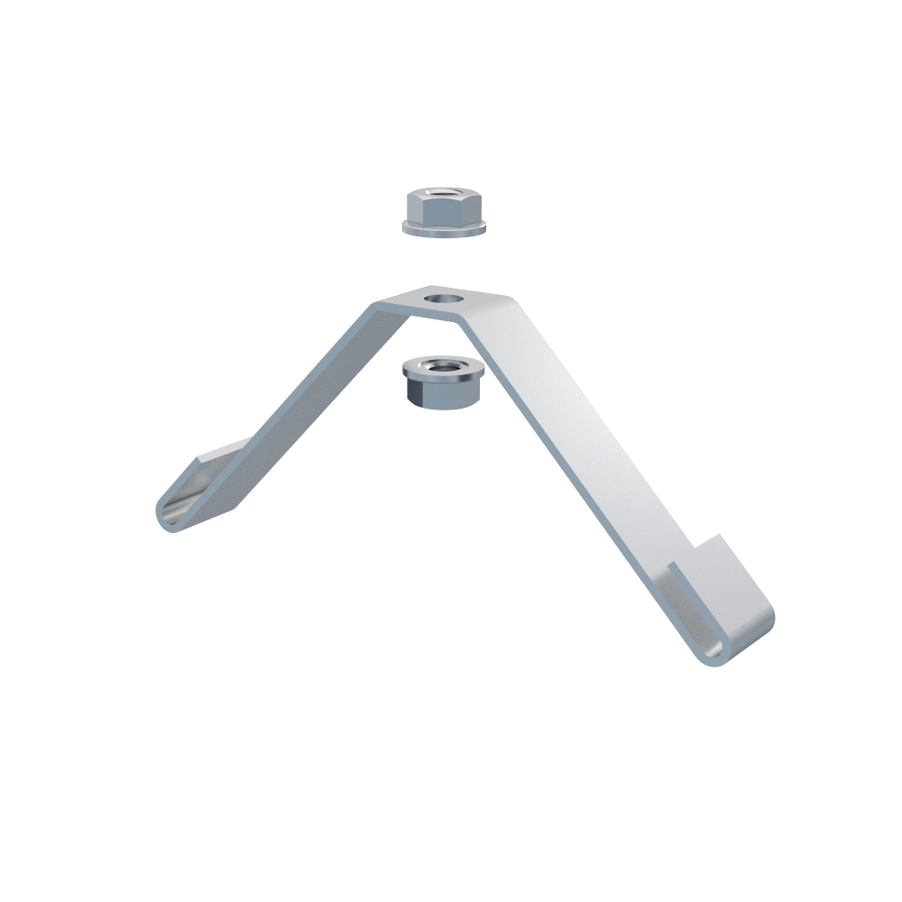 Wandhalter DZM 3/150 für seitliche Gitterrinnen-Montage MERKUR 2