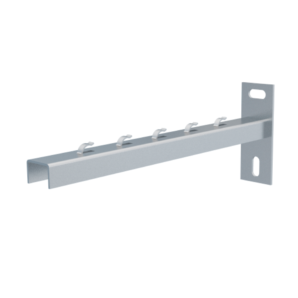 Doppelausleger NPZM 300 mm für beidseitige Gitterrinnen-Raumkonstruktionen