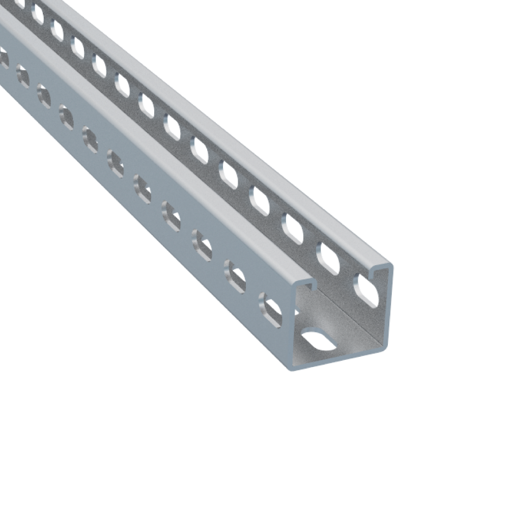 C-Profilschiene STPM für freitragende Gitterrinnen-Raumkonstruktionen MERKUR 2